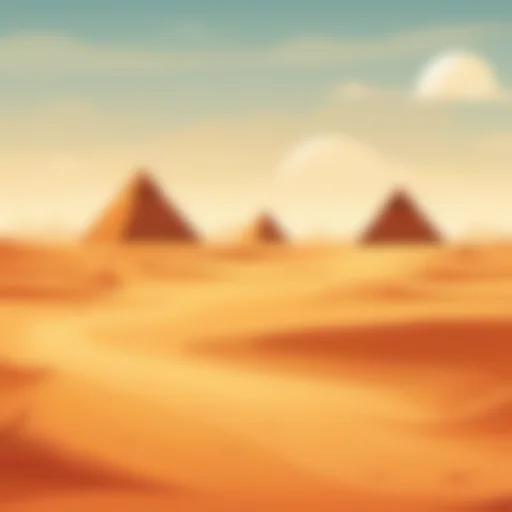 Desert Pyramids Backdrop