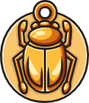 Golden Scarab Amulet